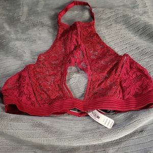 Victoria's Secret Burgundy Lace Bralette M NWT